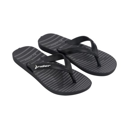 Chinelo Rider Feel Urban Dedo 12342 - Preto/preto/branco (Aw938) - Atacado