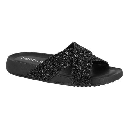 Chinelo Slide Feminino Beira Rio 8542.104.29722 - Preto - Atacado