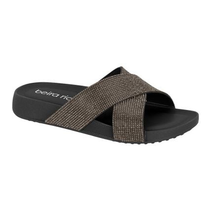 Chinelo Slide Feminino Beira Rio 8542.104.9569 - Preto (15745) - Atacado