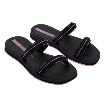 Chinelo Slide Infantil Ipanema Glow 27401 - Preto/preto/rosa - Atacado