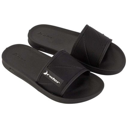 Chinelo Infantil Rider Street Slide 11592 - Preto/preto/branco (Ar411) - Atacado