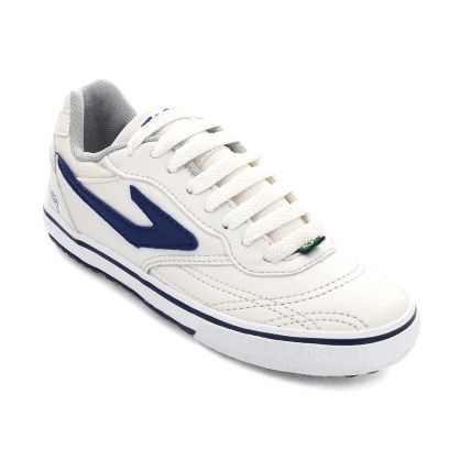 Chuteira Masculina Topper Dominator Ii Jr - Branco/azul Marinho - Atacado