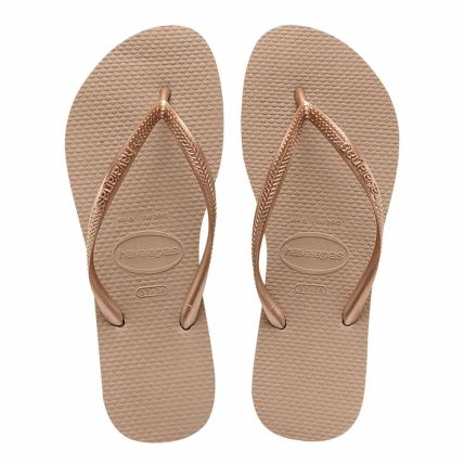 Chinelo Havaianas Slim - 35-36 - Rose Gold - Atacado