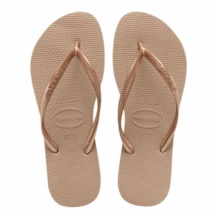 Chinelo Havaianas Slim  - 35-36 - Rose Gold - Atacado