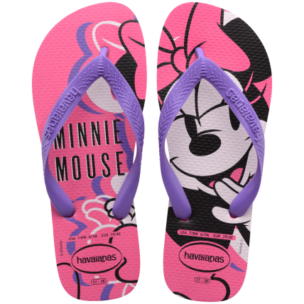 Chinelo Havaianas Top Disney - 4139412 - Rosa/rosa - Atacado