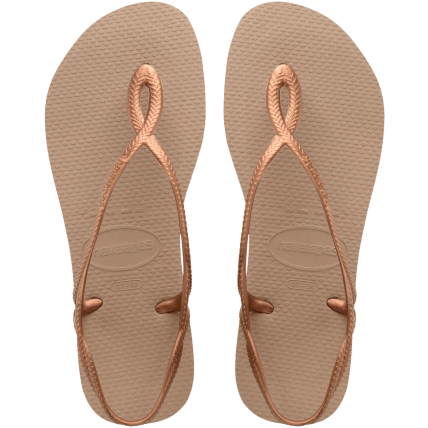 Sandália Feminina Havaiana Luna - 4129697 - Rose Gold/rose Gold - Atacado