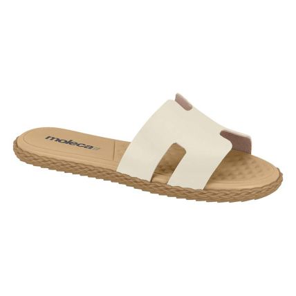Rasteira Feminina Moleca 5452.253.7800 - Branco Off (35312) - Atacado