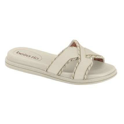 Sandália Feminina Beira Rio 8488.127.9569 - Branco Off (35312) - Atacado