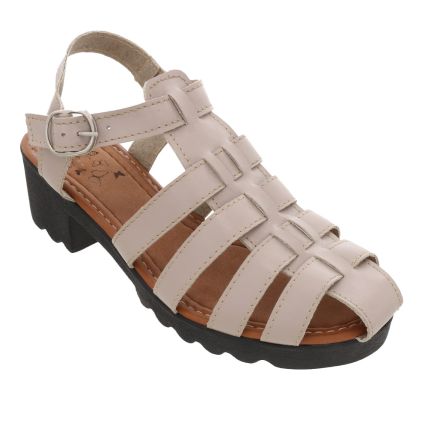 Sandália Feminina Dagami Flex 242 - Nude - Atacado