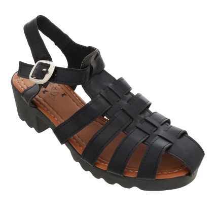 Sandália Feminina Dagami Flex 242 - Preto - Atacado