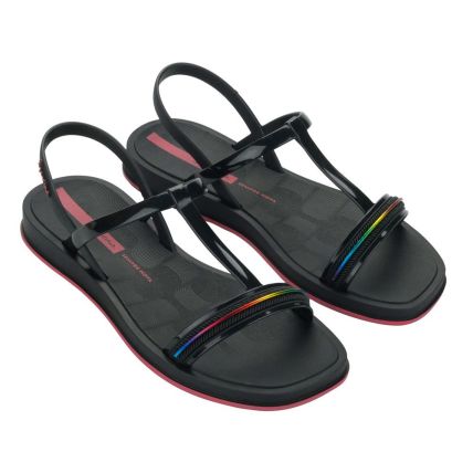 Sandália Feminina Ipanema Glow 27402 - Preto/rosa - Atacado