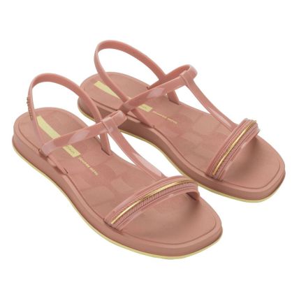 Sandália Feminina Ipanema Glow 27402 - Rosa/dourado/amarelo - Atacado