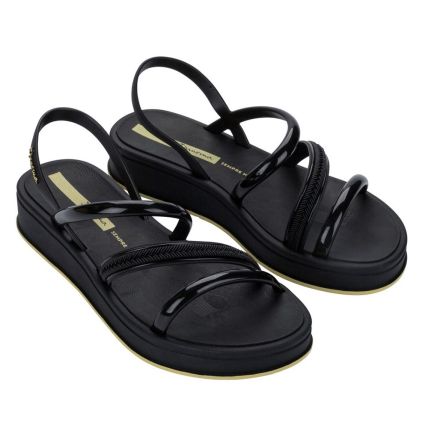 Sandália Feminina Ipanema Glow Up 27418 - (02064) - Preto/preto/amarelo - Atacado