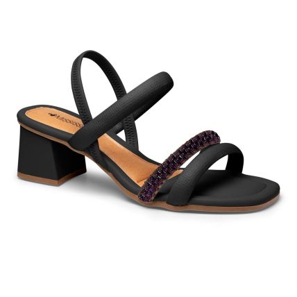 Sandália Feminina Mississipi Q8391-0001 - Preto/preto/preto - Atacado