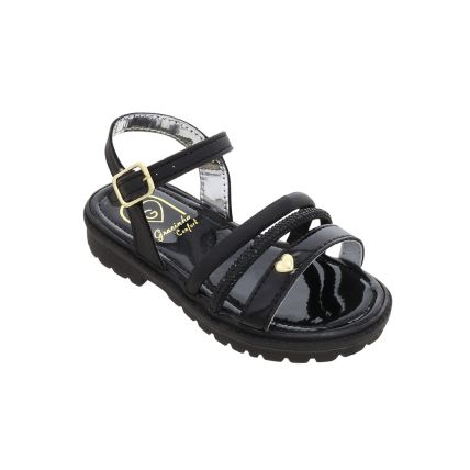 Sandália Infantil Gracinha 700  - Toda Preto - Atacado