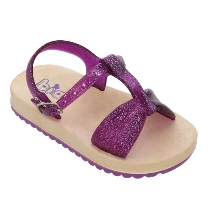 Sandália Infantil Vizzia Blf854 - Uva Glitter - Atacado