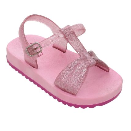 Sandália Infantil Vizzia Blf854 - Rosa Gliter - Atacado
