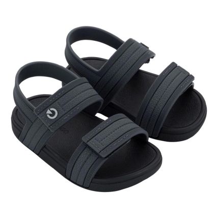 Sandália Baby Cartago Atlanta 12541 - Preto/basalto (Bq249) - Atacado