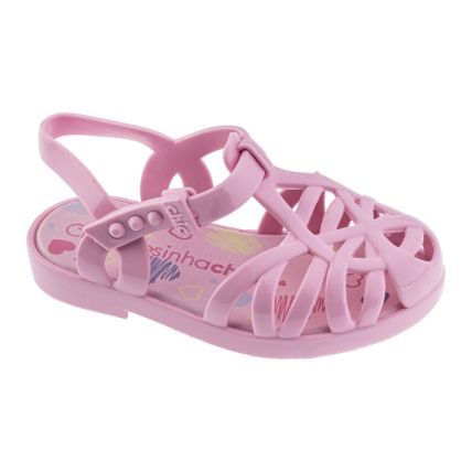 Sandália Baby Charmosinha 2203 - Rosa Chá - Atacado