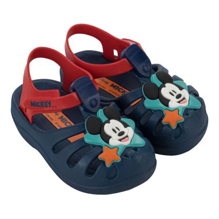 Sandália Baby Disney Magic Aranha 22303 - Azul/vermelho (Bl978) - Atacado