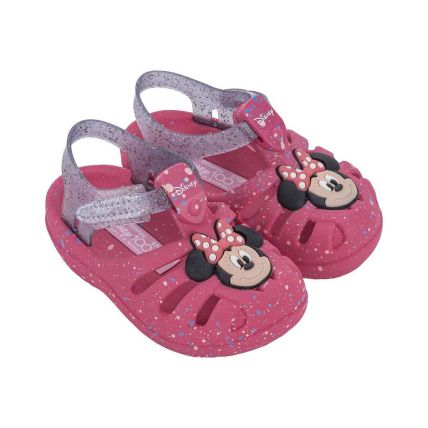 Sandália Baby Disney Magic Aranha 22303 - Rosa/lilás/branco (Au189) - Atacado