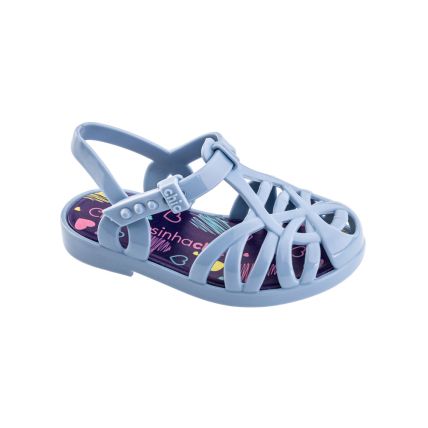 Sandália Baby Frad 2139 - Azul Jeans - Atacado