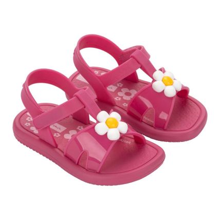 Sandália Baby Ipanema Amore 27374 - Rosa/rosa/branco (Bo058) - Atacado