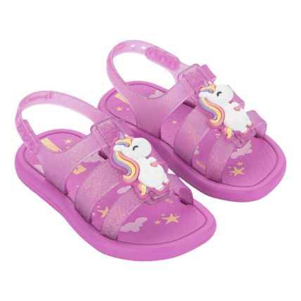 Sandália Baby Ipanema Fantasia 27416 - Lilás/gt/branco (Br651) - Atacado