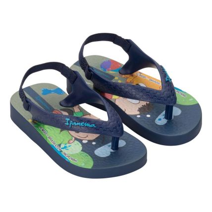 Sandália Baby Ipanema Turma Da Mônica 26791 - Azul/azul/verde (Bg958) - Atacado