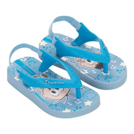 Sandália Baby Ipanema Turma Da Mônica 26791 - Azul Claro/azul (Bk442) - Atacado