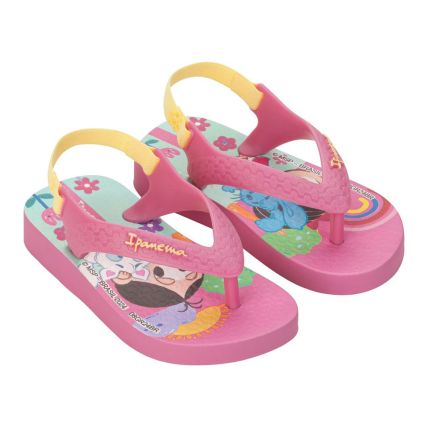 Sandália Baby Ipanema Turma Da Mônica 26791 - Rosa/verde/rosa (Bg952) - Atacado