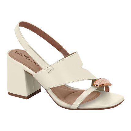 Sandália Feminina Beira Rio 8436.243.9569 - Branco Off (35312) - Atacado