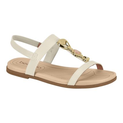 Sandália Feminina Beira Rio 8507.125.9569 - Branco Off (35312) - Atacado