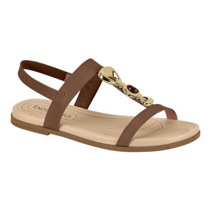 Sandália Feminina Beira Rio 8507.125.9569 - Conhaque (101433) - Atacado