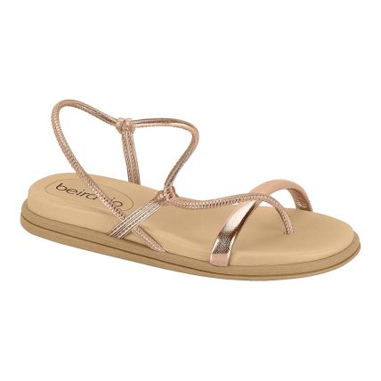 Sandália Feminina Beira Rio 8513.117.19443 - Ouro Rosado (23146) - Atacado