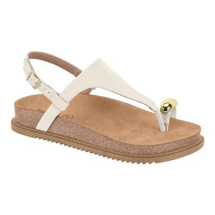 Sandália Feminina Beira Rio 8524.109.29416 - Branco Off (35312) - Atacado