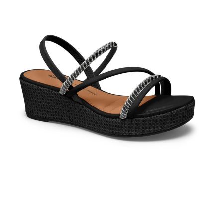 Sandália Feminina Dakota Y8321-0008 - (9 Pares) - Preto/preto - Atacado