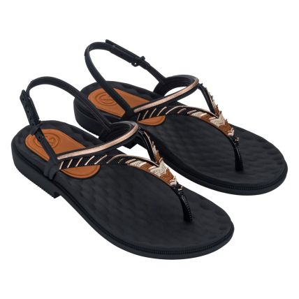 Sandália Feminina Grendha Envolver 19251 - Preto (Br128) - Atacado