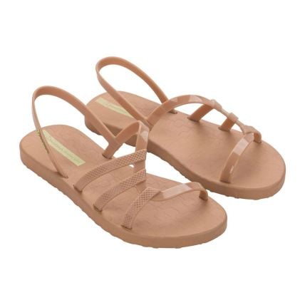 Sandália Feminina Ipanema Diversa 27234 - Nude/amarelo (Bg730) - Atacado