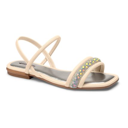 Sandália Feminina Mississipi Q9541-0001 - (9 Pares)  - Baunilha/furtacor - Atacado