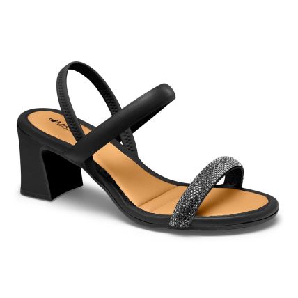 Sandália Feminina Mississipi Mc412-0001 - (9 Pares) - Pewter/preto - Atacado