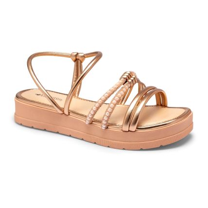 Sandália Feminina Mississipi Q9792-0004 - (9 Pares)  - Metal Rose/rose - Atacado