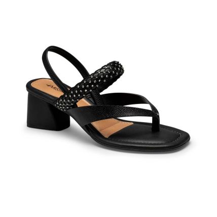 Sandália Feminina Mississipi Mf742-0001 - (9 Pares) - Preto/preto - Atacado