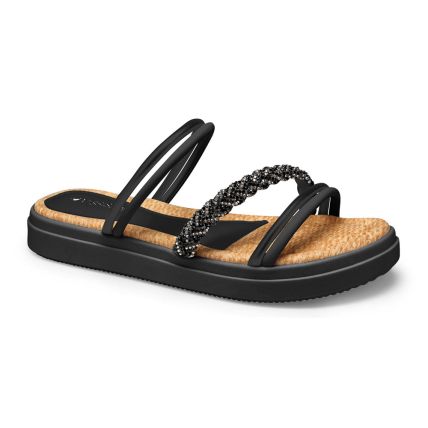 Sandália Feminina Mississipi Q9923-0001 - (9 Pares)  - Preto/preto Furtacor - Atacado