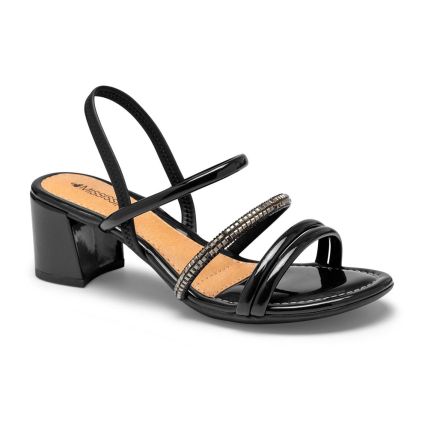 Sandália Feminina Mississipi Q9762-0001 - (9 Pares)  - Preto/preto/preto - Atacado
