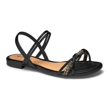 Sandália Feminina Mississipi Q9312-0001 - Preto - Atacado