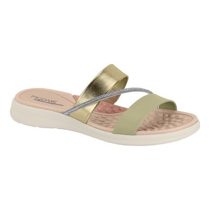 Sandália Feminina Modare 7174.115.29721 - Dourado/verde/cristal (102598) - Atacado