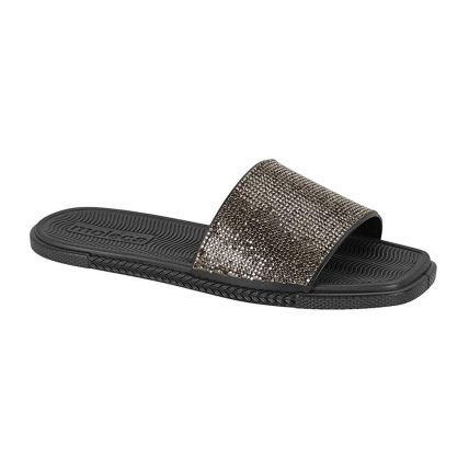 Sandália Feminina Moleca 5494.106.27450 - Preto/grafite/preto (16393) - Atacado
