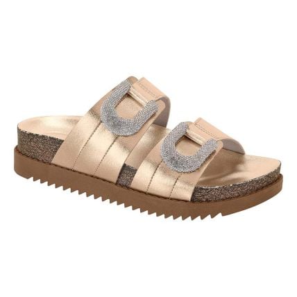 Sandália Feminina Moleca 5500.107.14710 - Ouro Rosado (23146) - Atacado