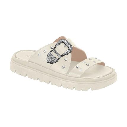 Sandália Feminina Moleca 5504.102.9569 - Branco Off (35312) - Atacado